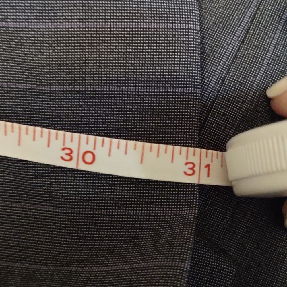 New Dressbarn Women's Sz 8 Classic Signature fit gray dress pants purple stripe - Picture 8 of 9
